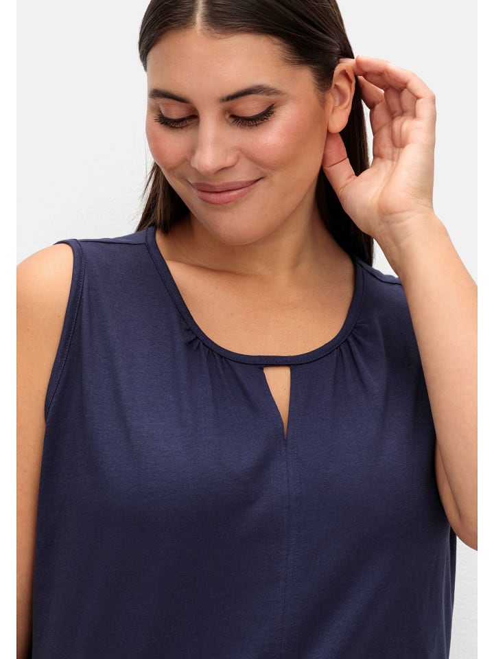 sheego Top in nachtblau günstig kaufen