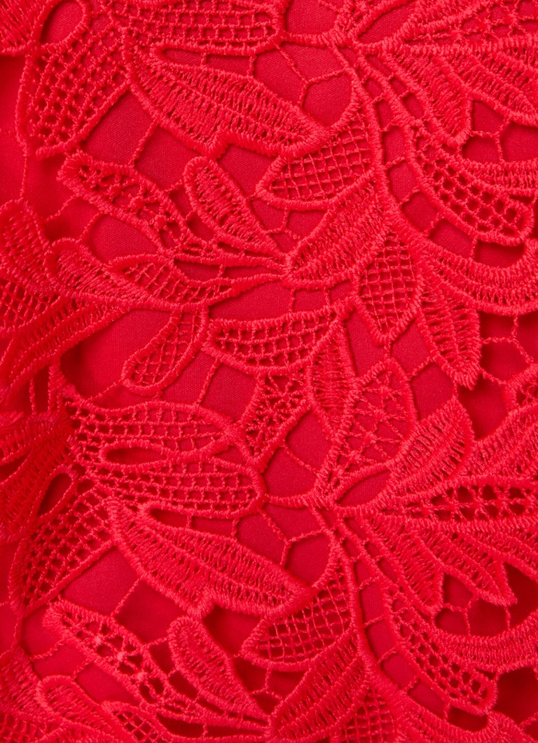 NIKKIE Dijon mini tunic dress with openwork design