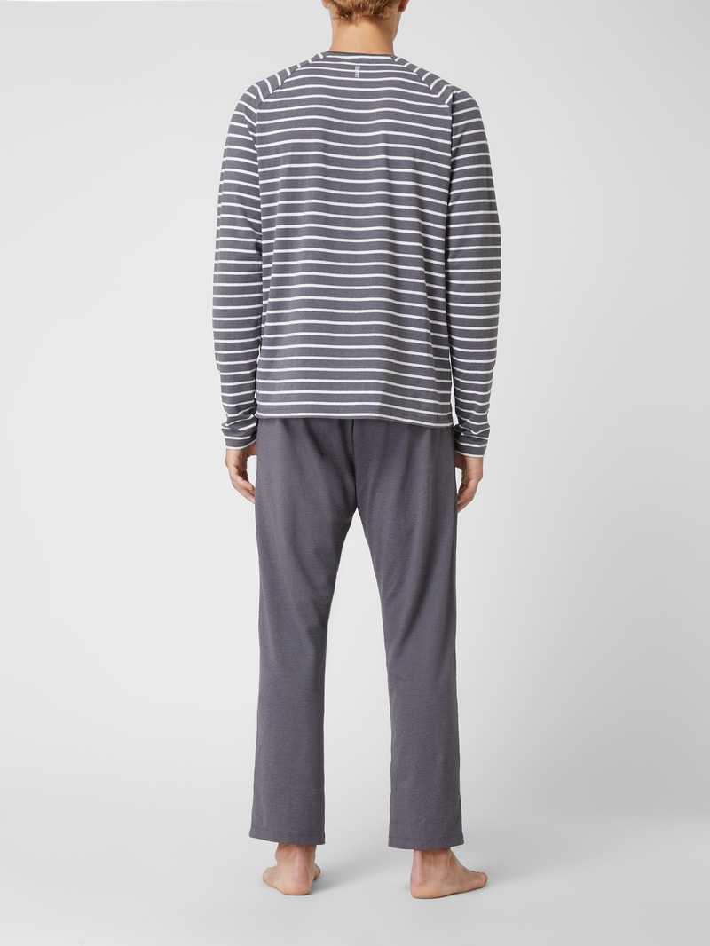 Pyjama mit Stretch-Anteil in anthrazit