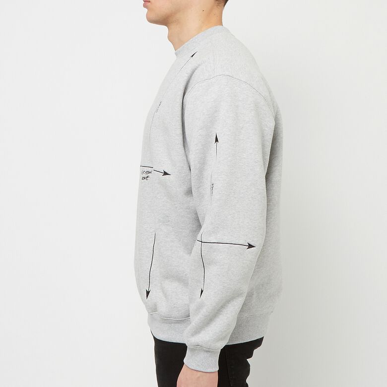 Pleasures Intersection Crewneck grey