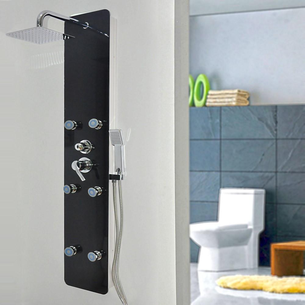 Home Deluxe Duschpaneel DIVE schwarz
