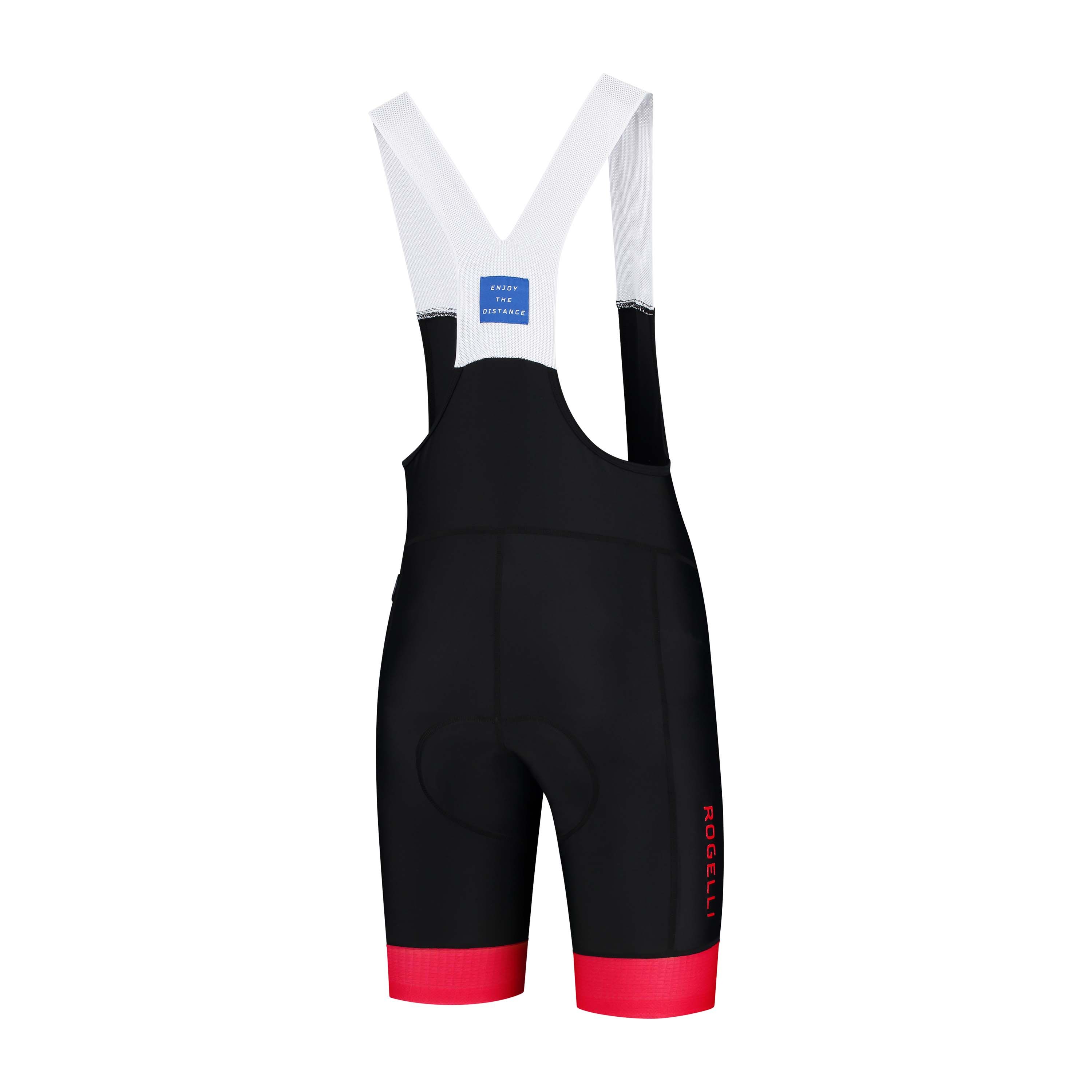 Rogelli Flex Schwarz/Rot Herren Radhose Kurz Mit Träger