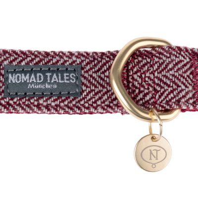 Nomad Tales Calma Halsband, burgundy