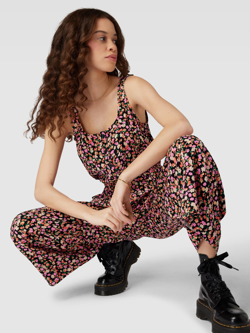 Jumpsuit mit Allover-Muster in pink