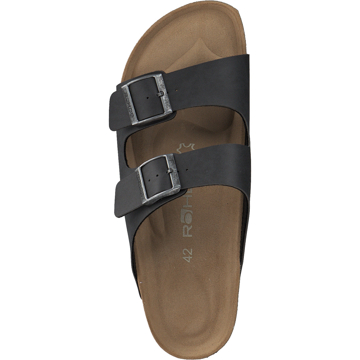 Rohde 5920, Pantoletten, Herren, Schwarz (Black/Grey)