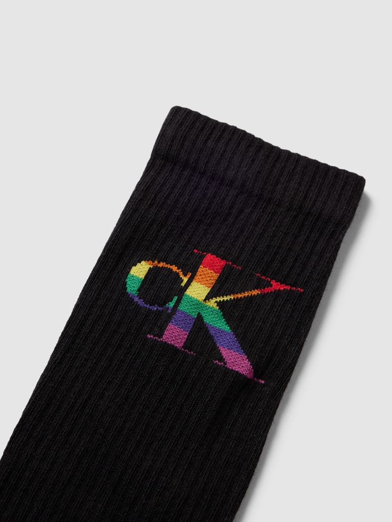 Socken mit Label-Detail in black