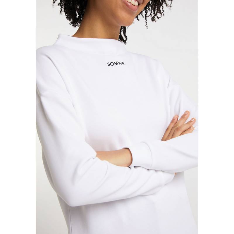 SOMWR Essential Discreet Collar Sweater Rundhalspullover Damen