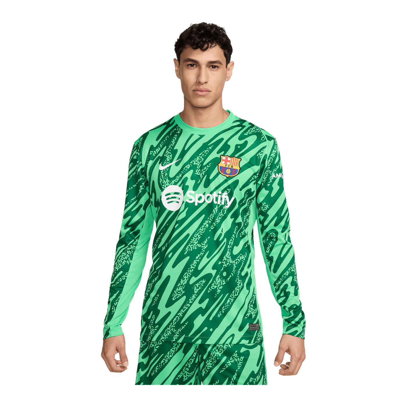 Nike FC Barcelona Langarm Torwarttrikot 2024/2025 Grün F329