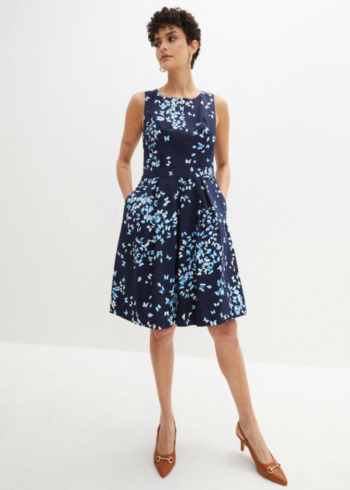 Kleid mit Schmetterlingsdruck