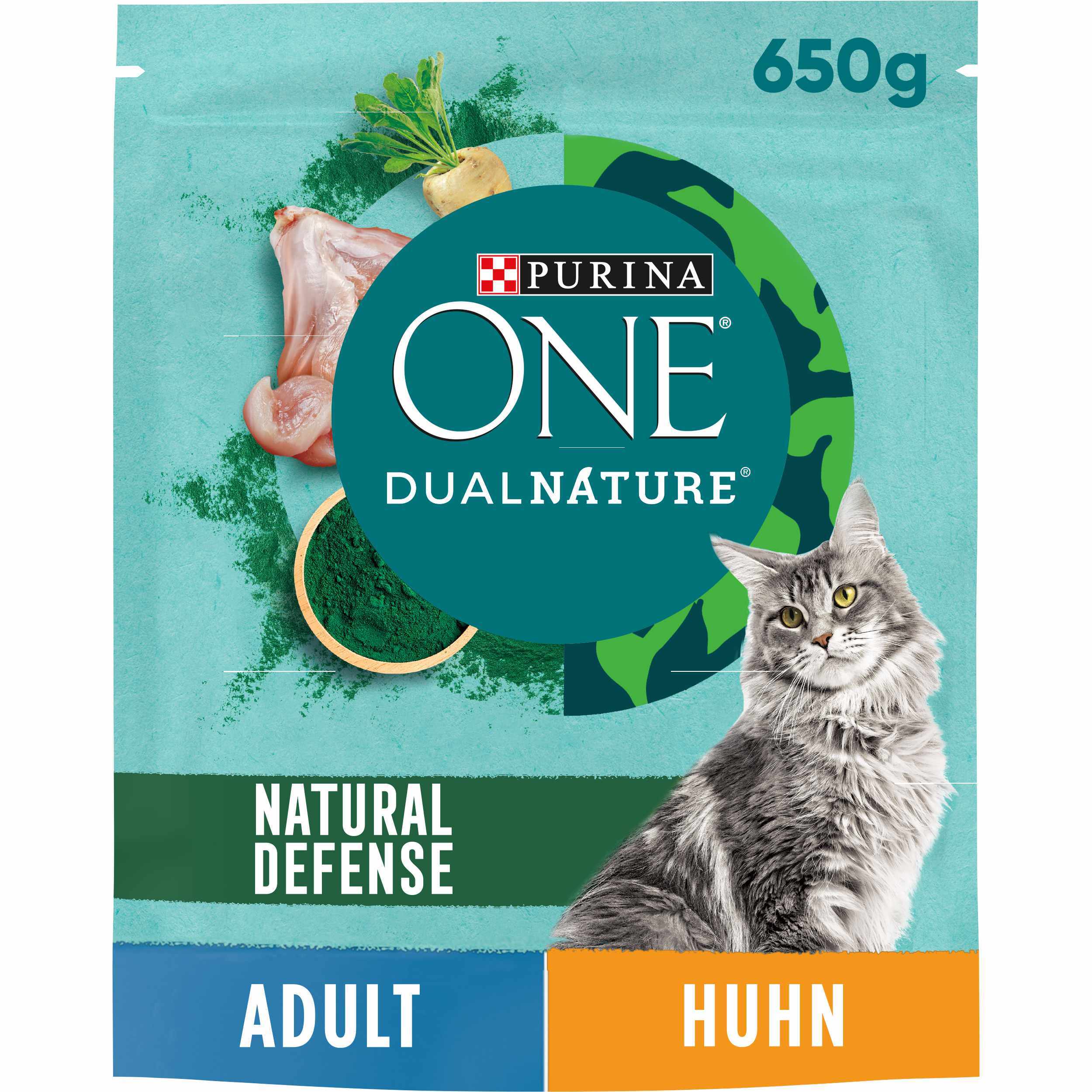Purina ONE Trockenfutter Purina ONE DualNature Adult Huhn 650 g