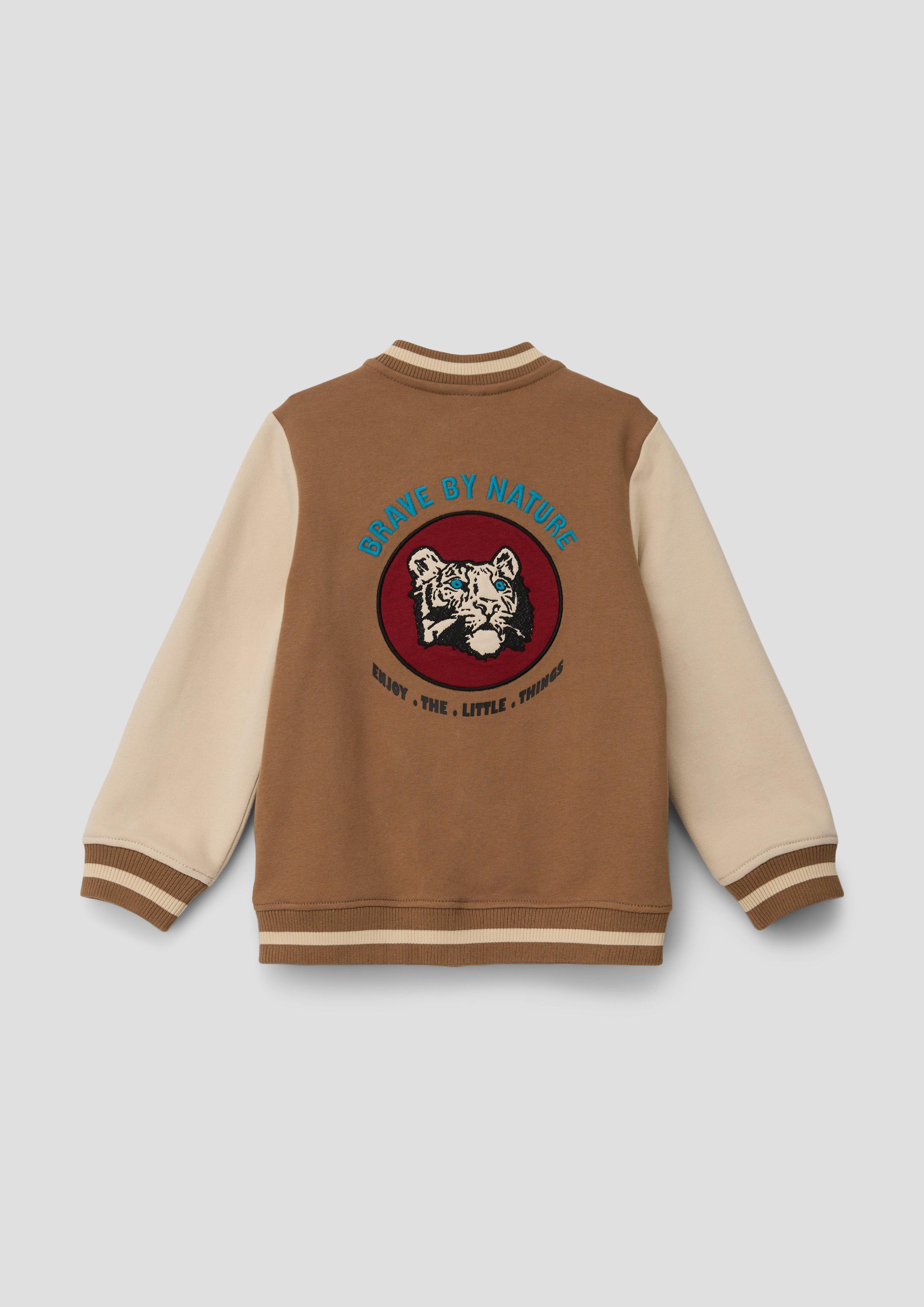 Sweatshirtjacke im College-Style  2134181-8480