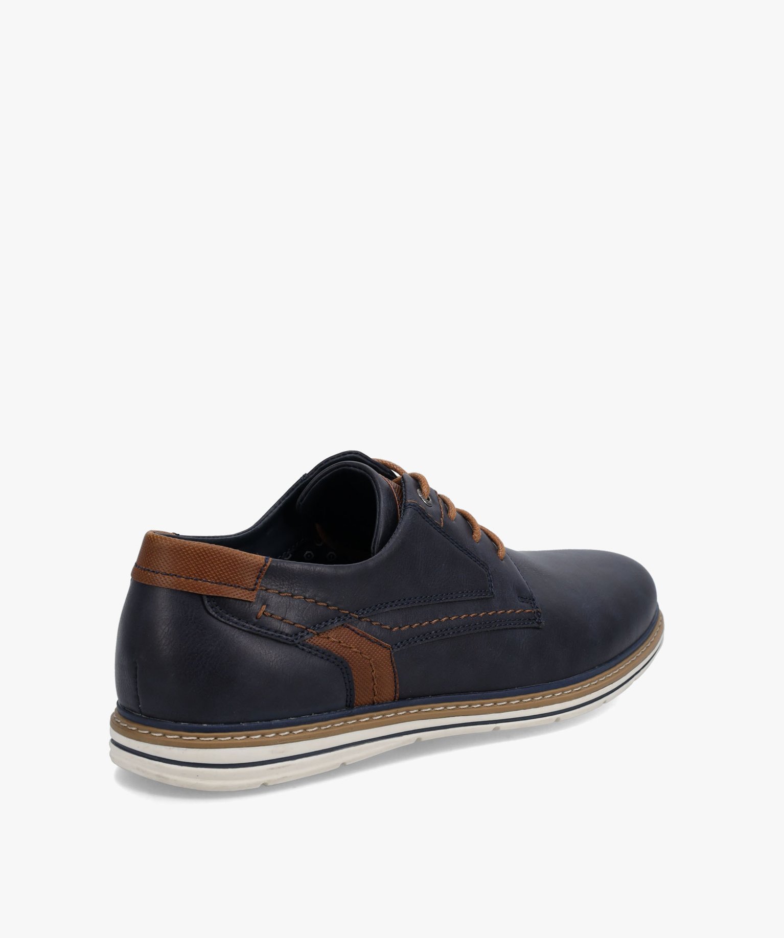 Derbies homme style casual à semelle contrastée marine | GEMO
