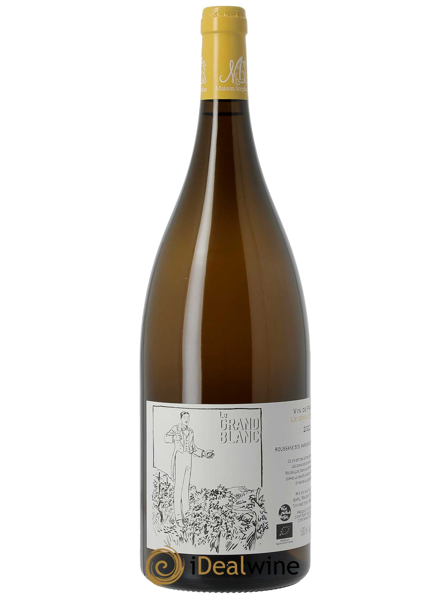 Vin de France Le Grand Blanc Jean-Michel Stephan  2022 - Lot de 1 Magnum