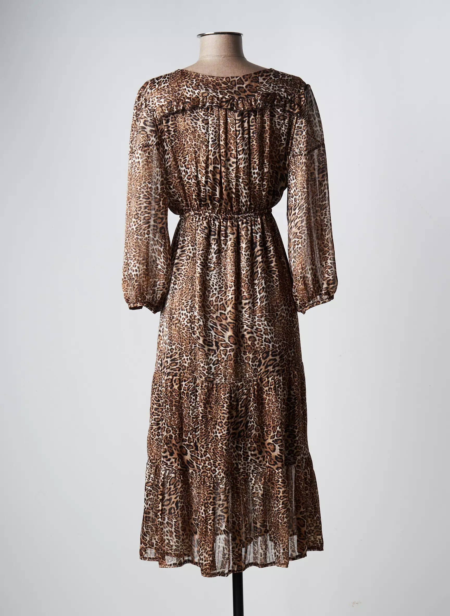 Vintage Love Robes Mi Longues Femme couleur marron