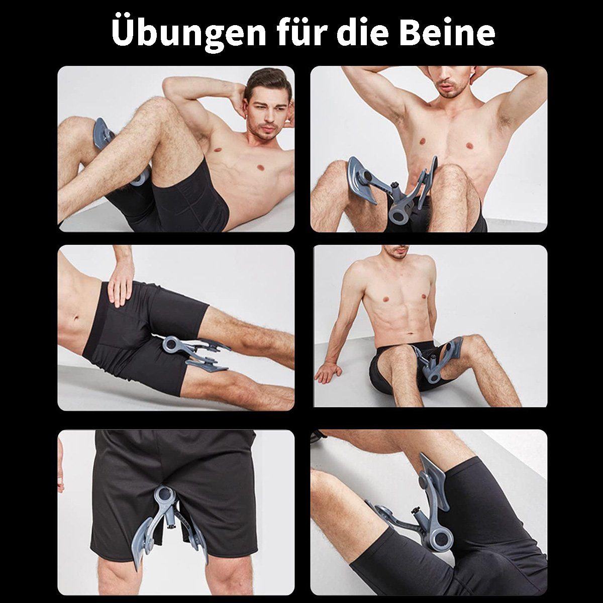 flowgoer Multitrainer Verstellbarer Oberschenkeltrainer - Beckenboden-und Beinmuskeltraining, Weich und rutschfest, stärkt die Beinmuskulatur und die Ausdauer