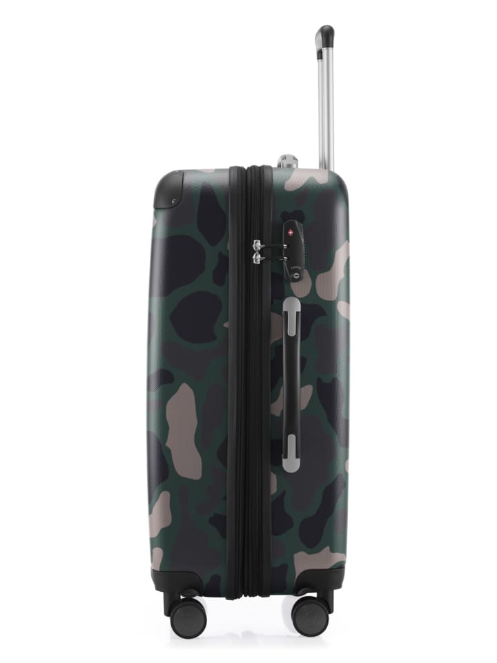 Hauptstadtkoffer Spree - Großer Koffer erweiterbar XL Trolley Aufgabegepäck, TSA, in Camouflage günstig kaufen L