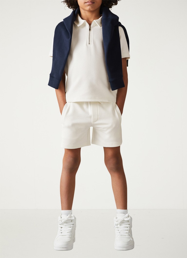 Pantaloni scurți texturați cu croială dreaptă Reiss Robin