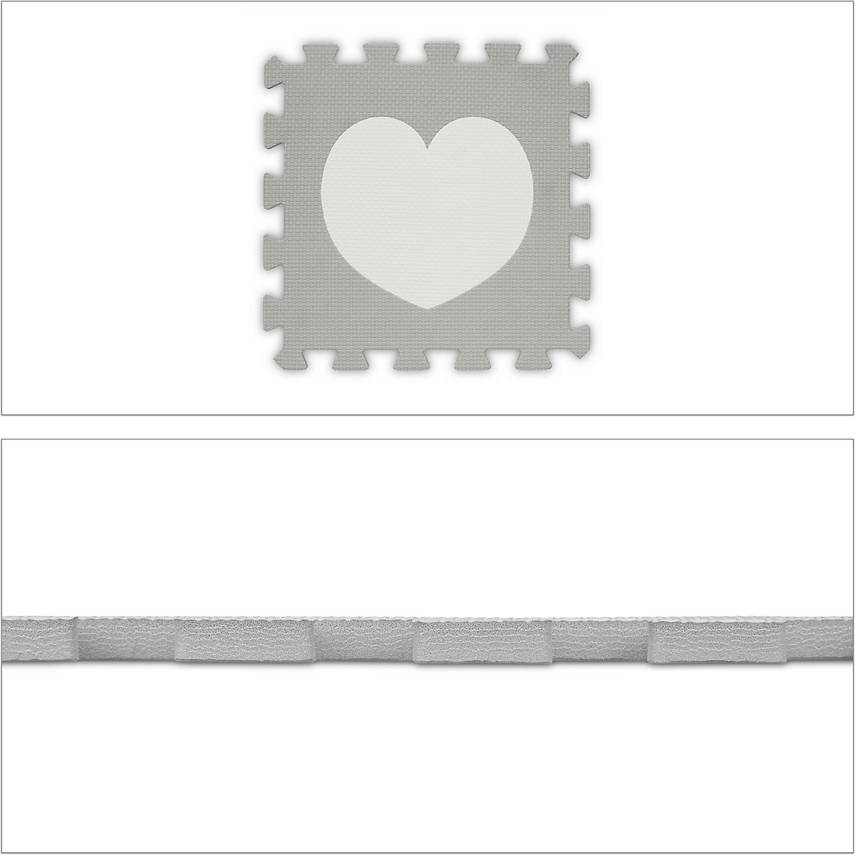 18-tlg. Puzzlematte Herz