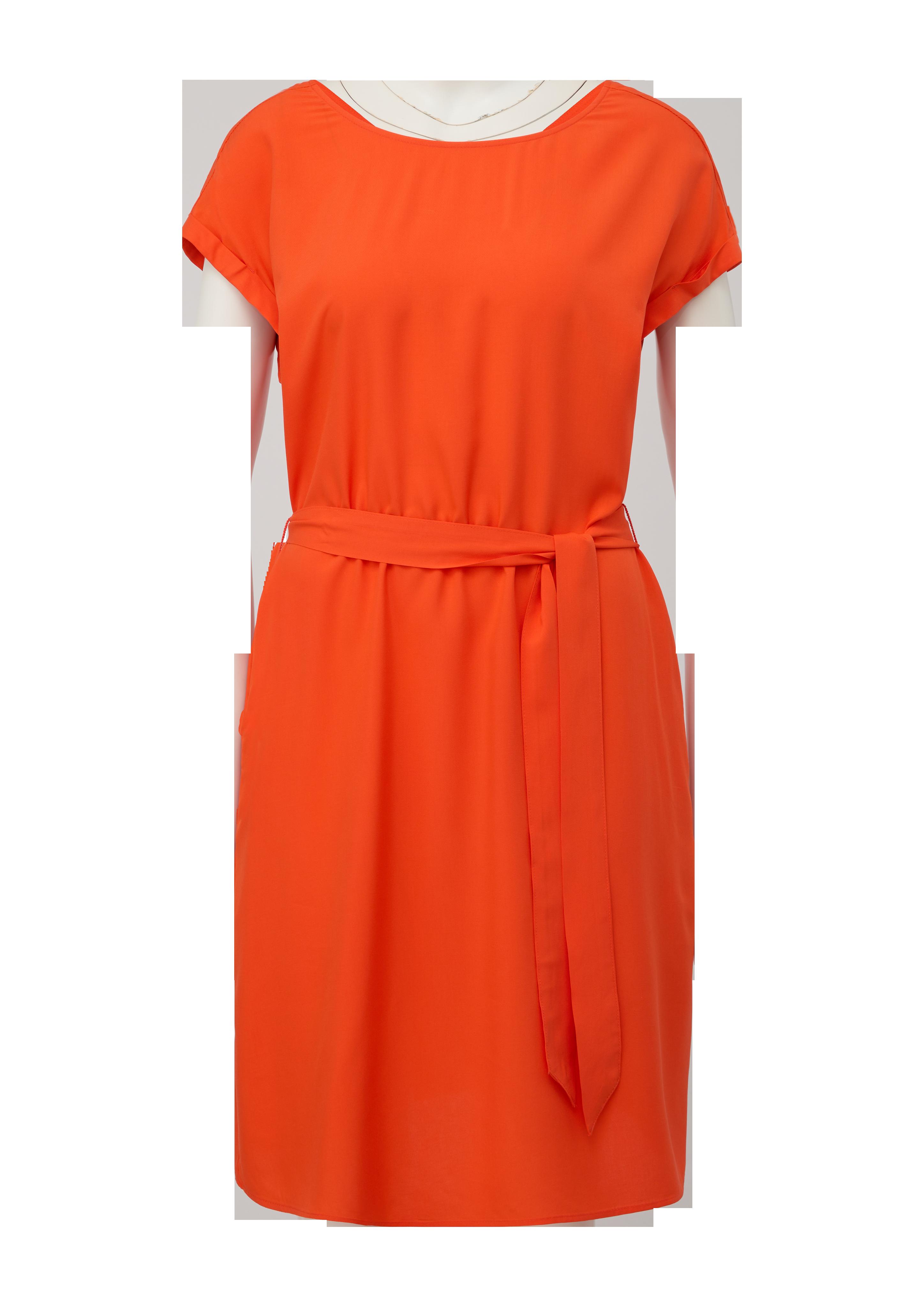 Kleid mit Bindeband aus Viskose  2131810-2550