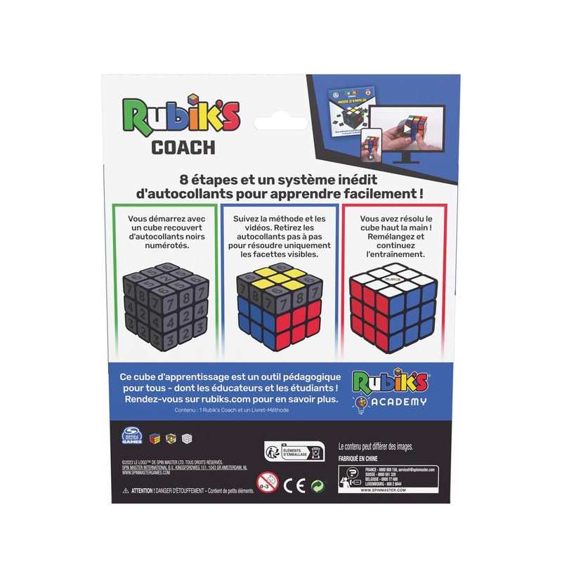 Casse-tête - Rubik's coach 3x3 - Cube pédagogique