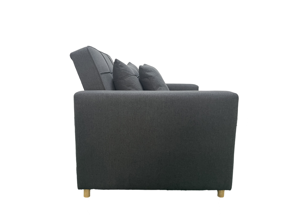 Happy Home Schlafsessel Sofabett inkl. Kissen HSP103-DGR dunkelgrau