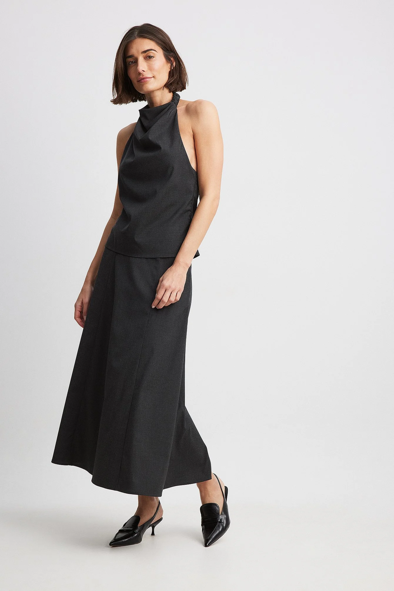 Drapiertes Neckholder-Top