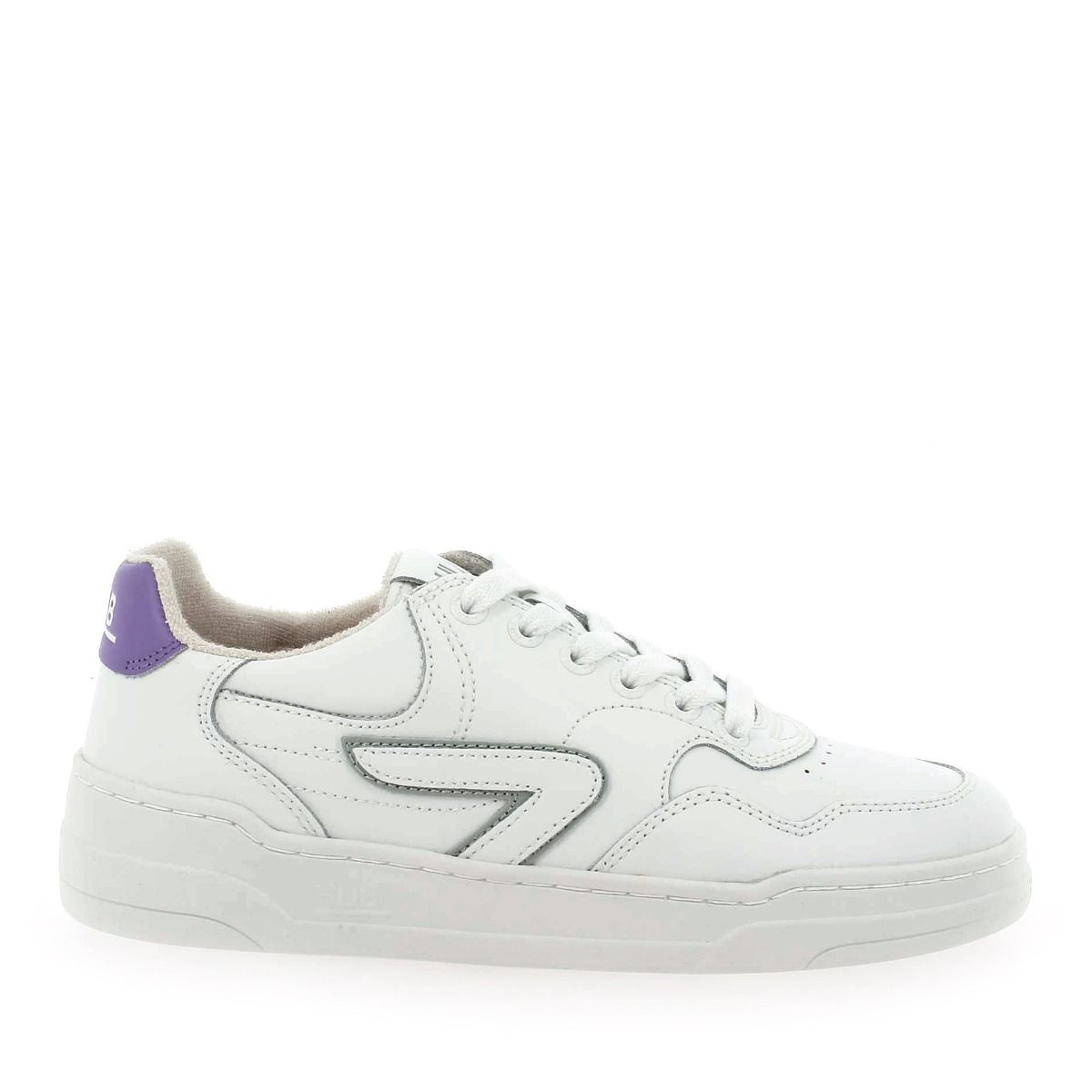 Hub  COURT W - Blanc Violet