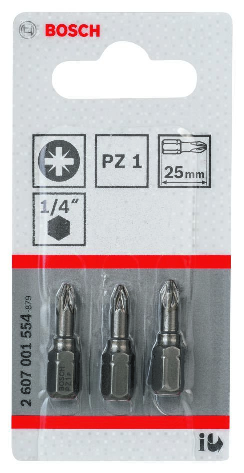 Bosch Blue Accessories 2607001554 Ekstra hårdt bor PZ 1, 25 mm