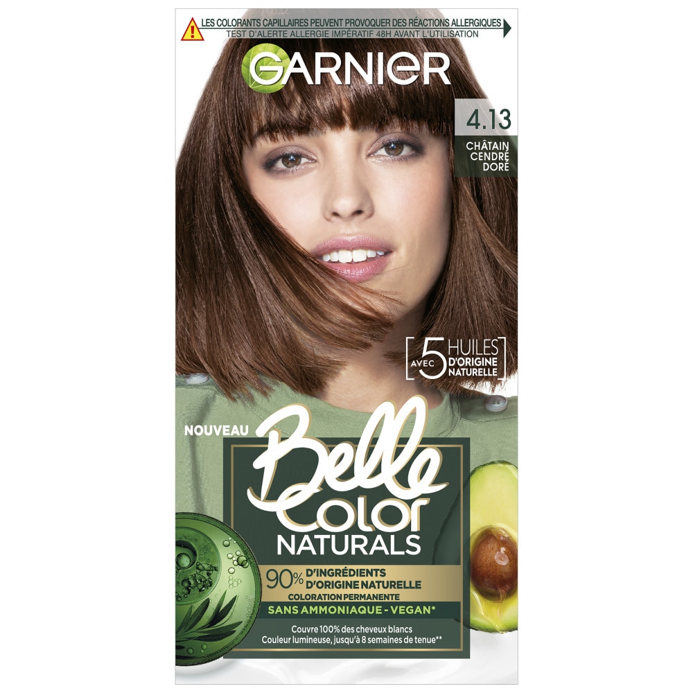 garnier coloration Belle Color Naturals Coloration Permanente Sans Ammoniaque 90% d'Ingrédient d'origine naturelle
