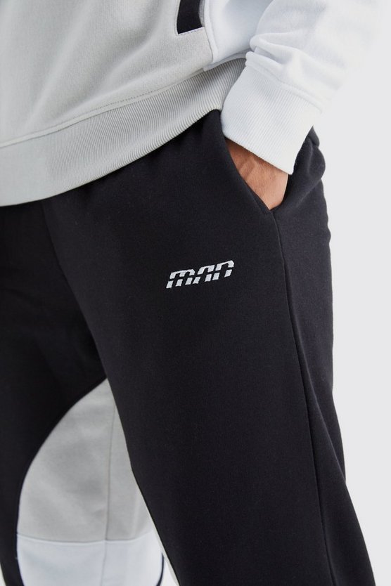 Man Colorblock Jogginghose
