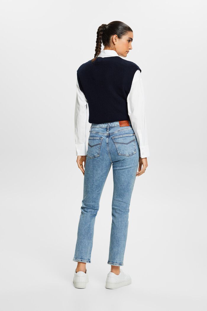 Schmale Stretch-Jeans mit mittelhohem Bund