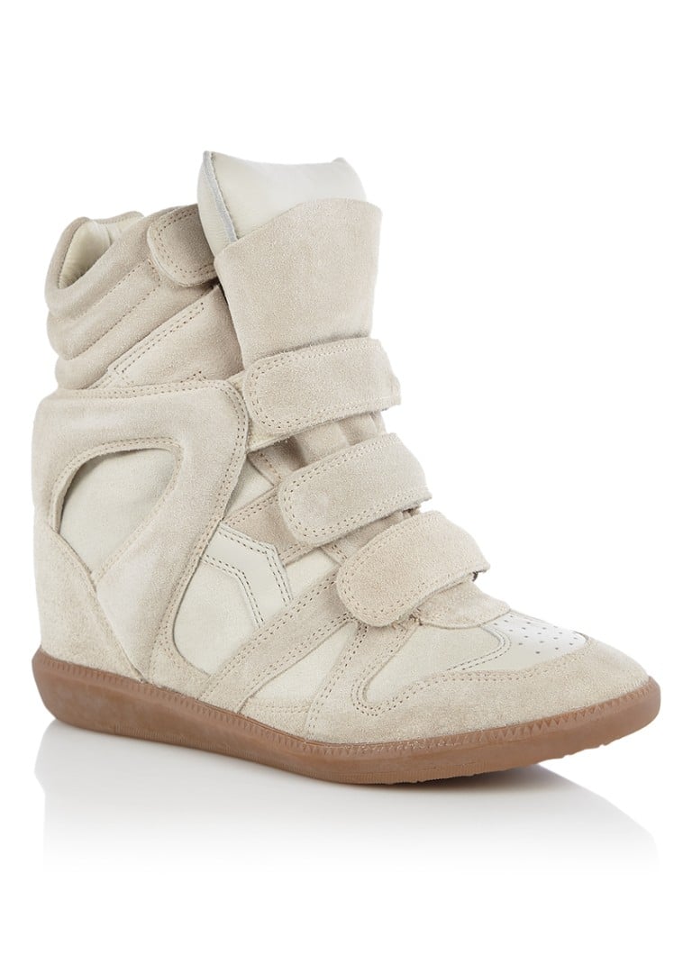 Sneaker Isabel Marant Bekett con zeppa in pelle scamosciata