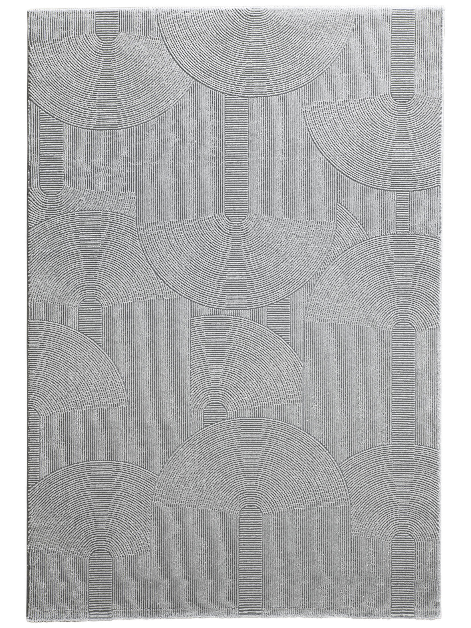 Biarritz Moderner Teppich, Silber