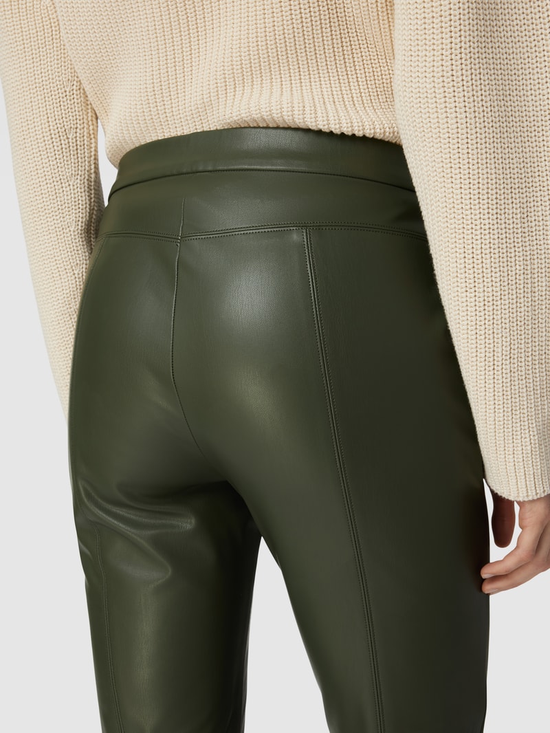Leggings im unifarbenen Design Modell 'RESA' in olivgrün