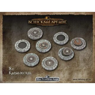 Spielemarker: Kanaldeckel (8)