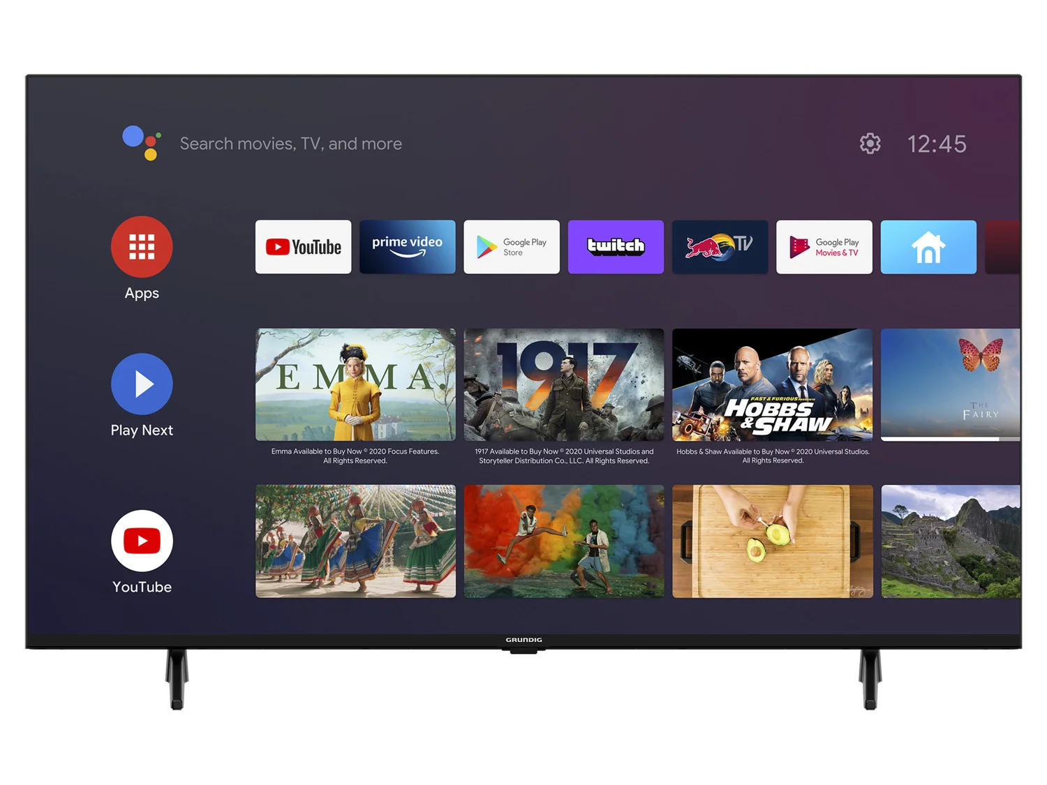 GRUNDIG Smart TV »VLX 23 LDL BW2T00«, 43 Zoll, 4K, UHD Android