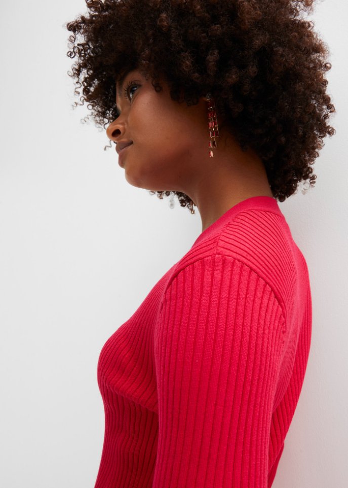Strickkleid mit Knopfleiste