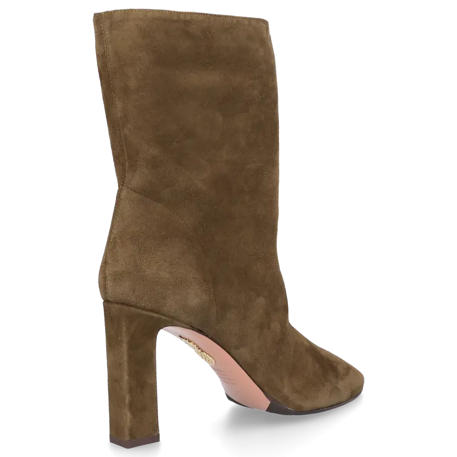 Aquazzura - Klassische Stiefeletten MANZONI 85 Veloursleder - grün