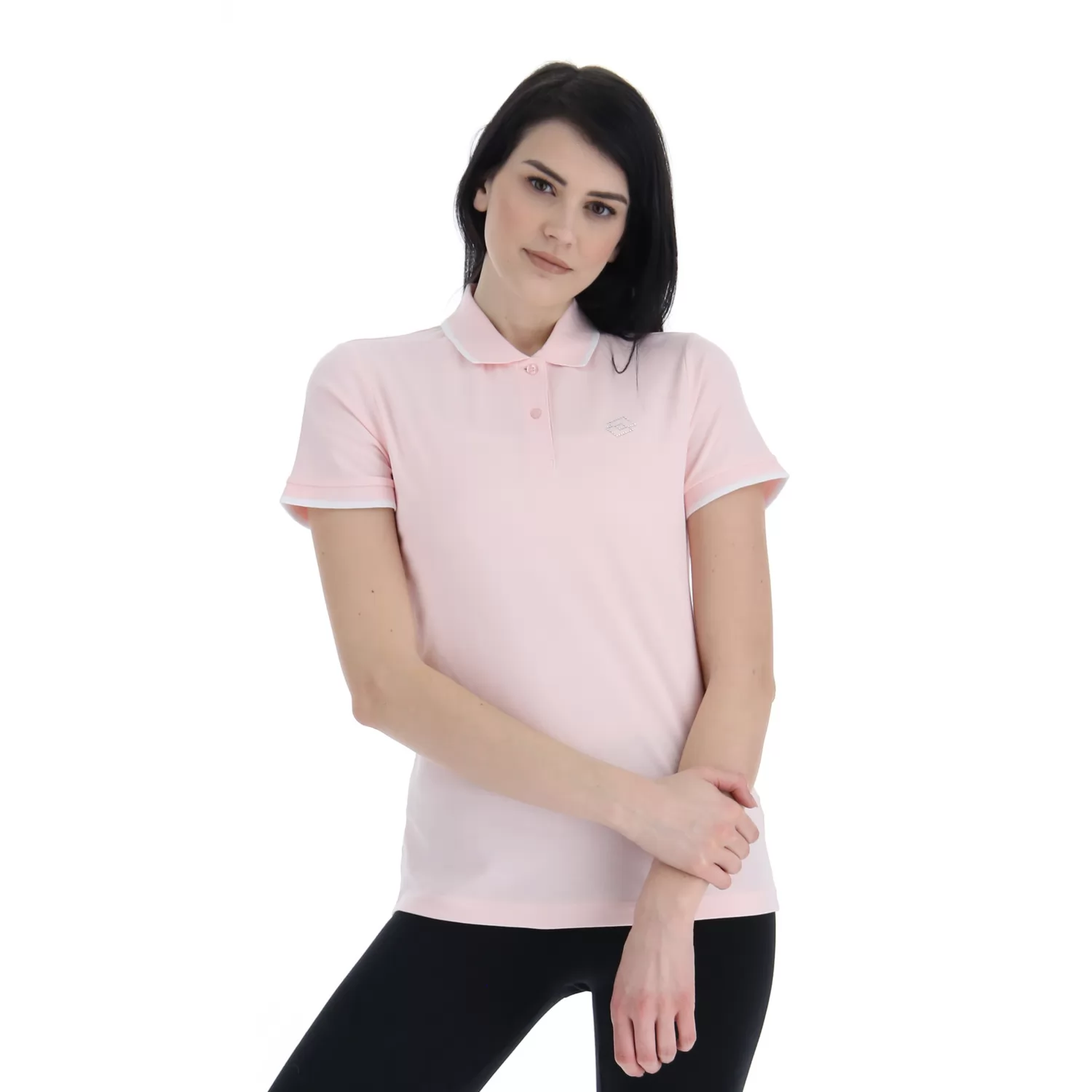 POLO CLASSICA W STC PQ NÄRT ROSA/KLASVIT