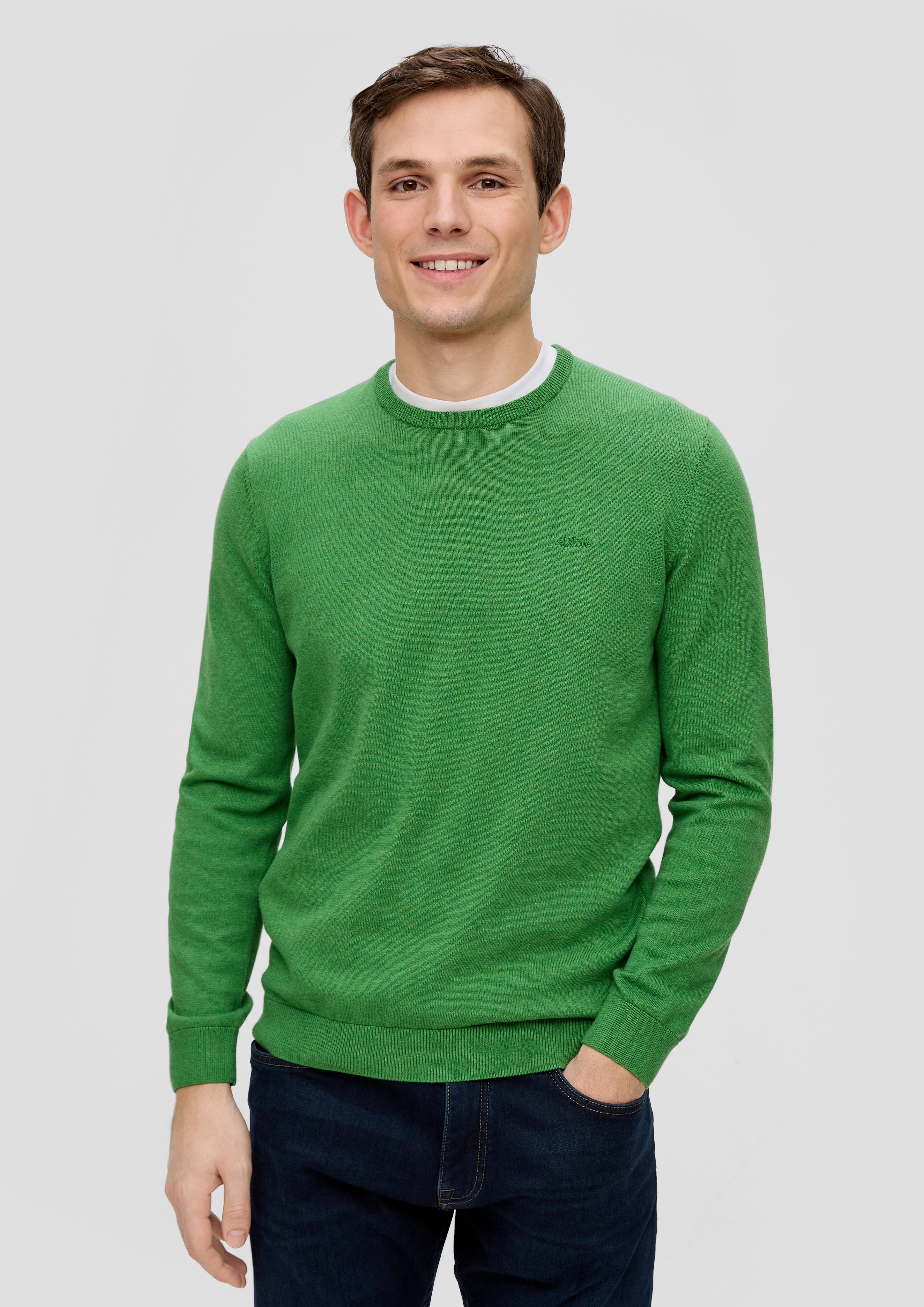 Strickpullover mit Logo-Stickerei  2143173-74W0