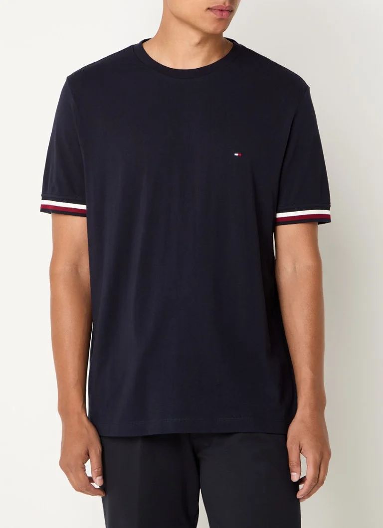 Tricou Tommy Hilfiger din bumbac piqué cu logo