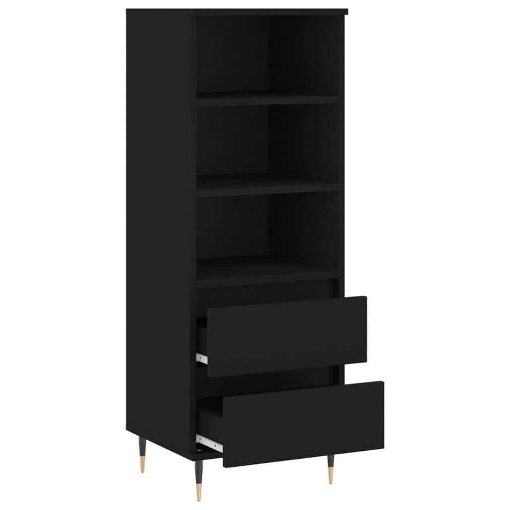 vidaXL Sideboard Highboard Schwarz 40x36x110 cm Holzwerkstoff (1 St)