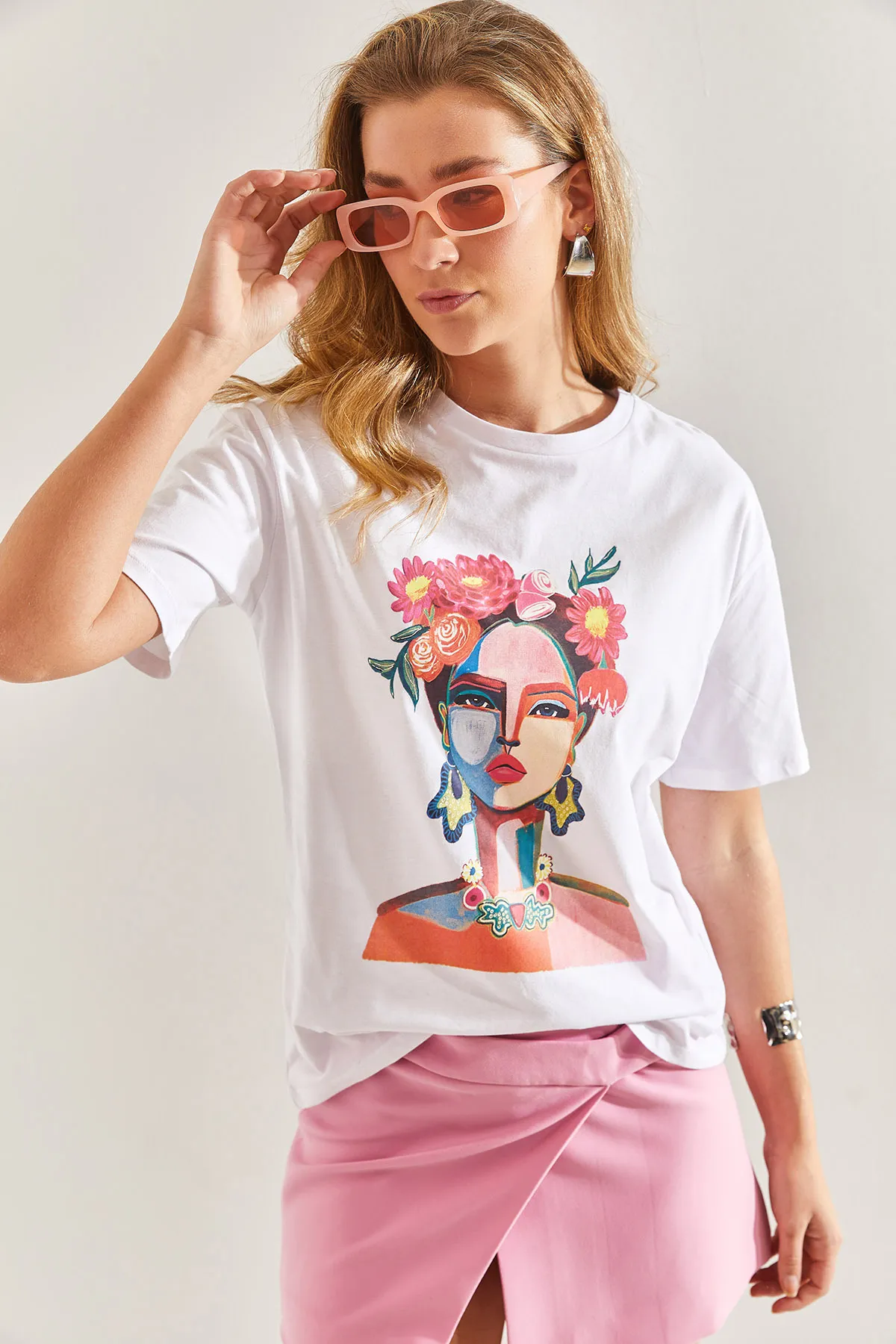 Bianco Lucci  T-Shirt - Weiß - Regular Fit