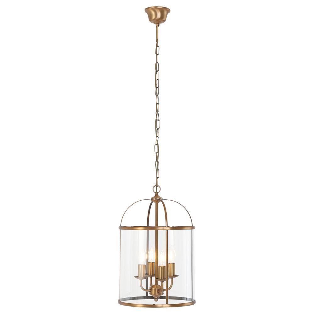 click-licht Hängeleuchte Pendelleuchte Pimpernel in Bronze und Transparent E14 4-flammig, keine Angabe, Leuchtmittel enthalten: Nein, warmweiss, Hängeleuchte, Pendellampe, Pendelleuchte