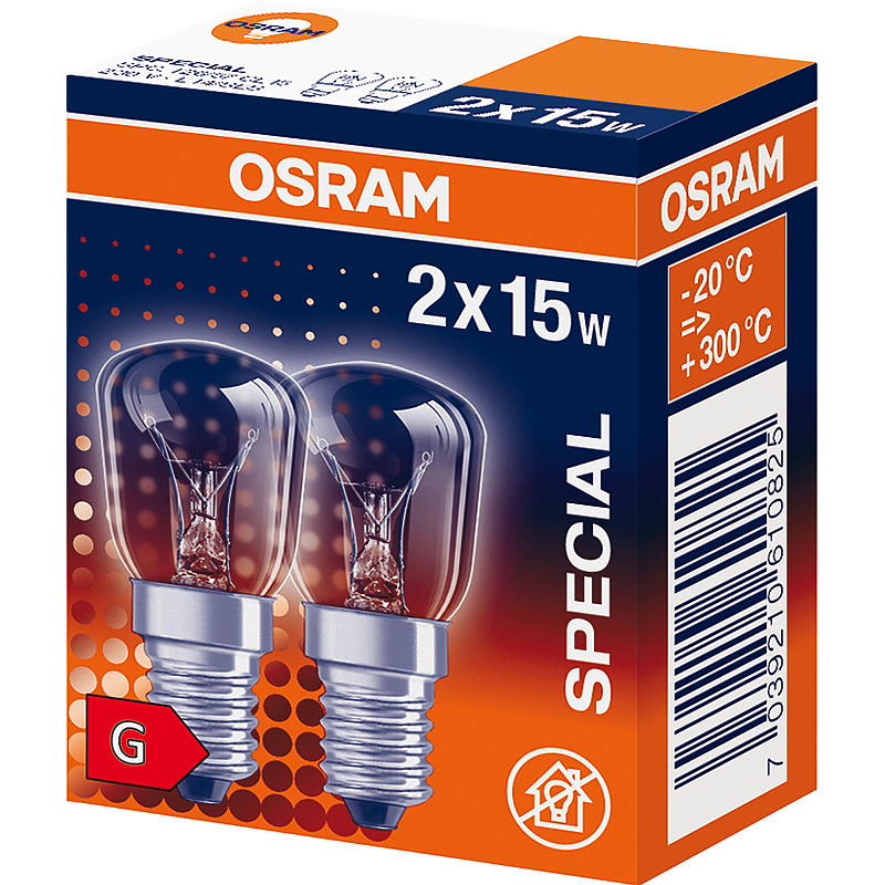 Osram Glødelampe mini 2-pk, 15 W E14 Osram