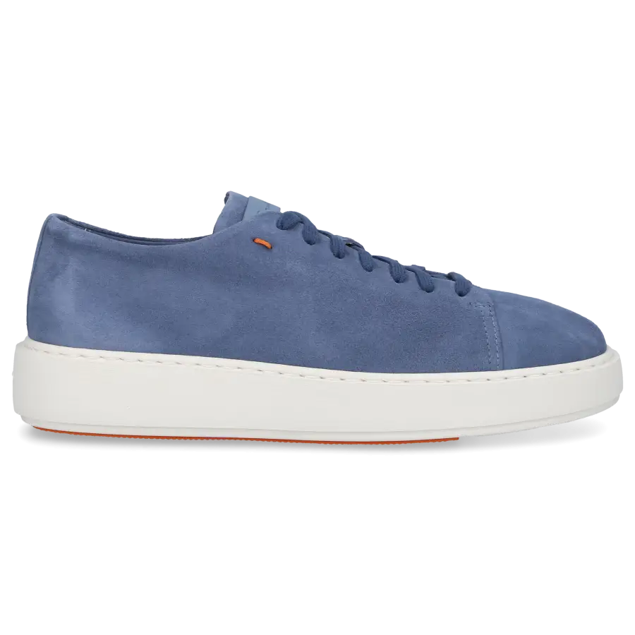 Santoni - Sneaker low 60994 Veloursleder - blau
