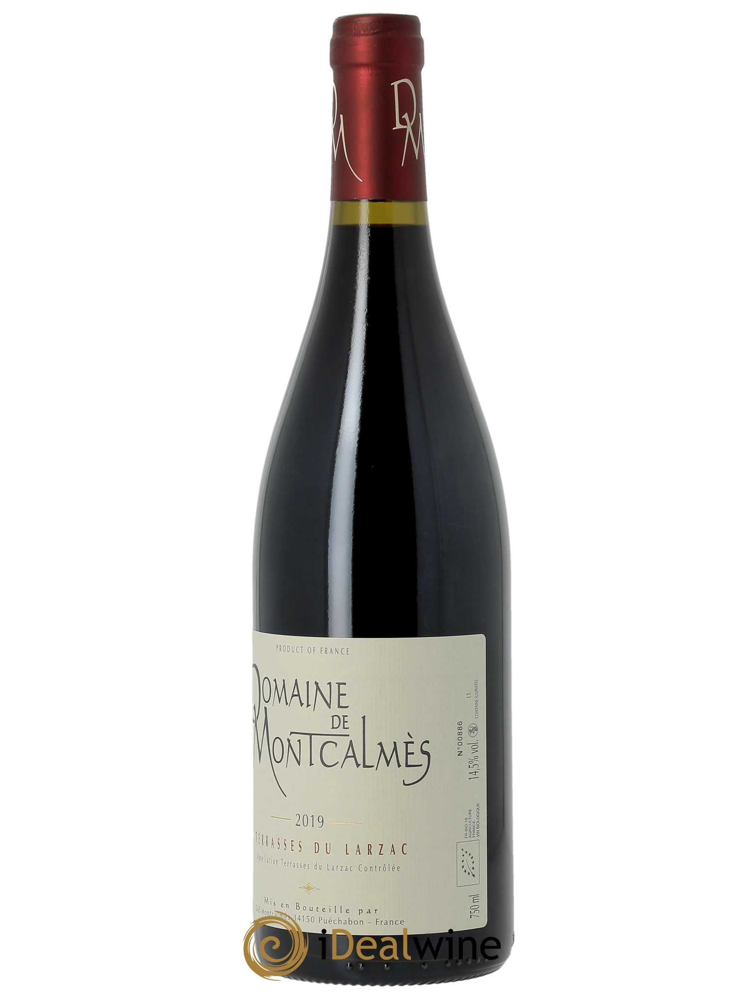 Terrasses du Larzac Domaine de Montcalmès Frédéric Pourtalié  2019 - Lot de 1 Bouteille