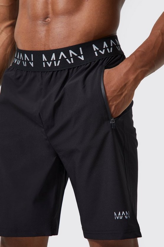 2er-Pack Man Active Gym Shorts mit Reißverschluss-Taschen