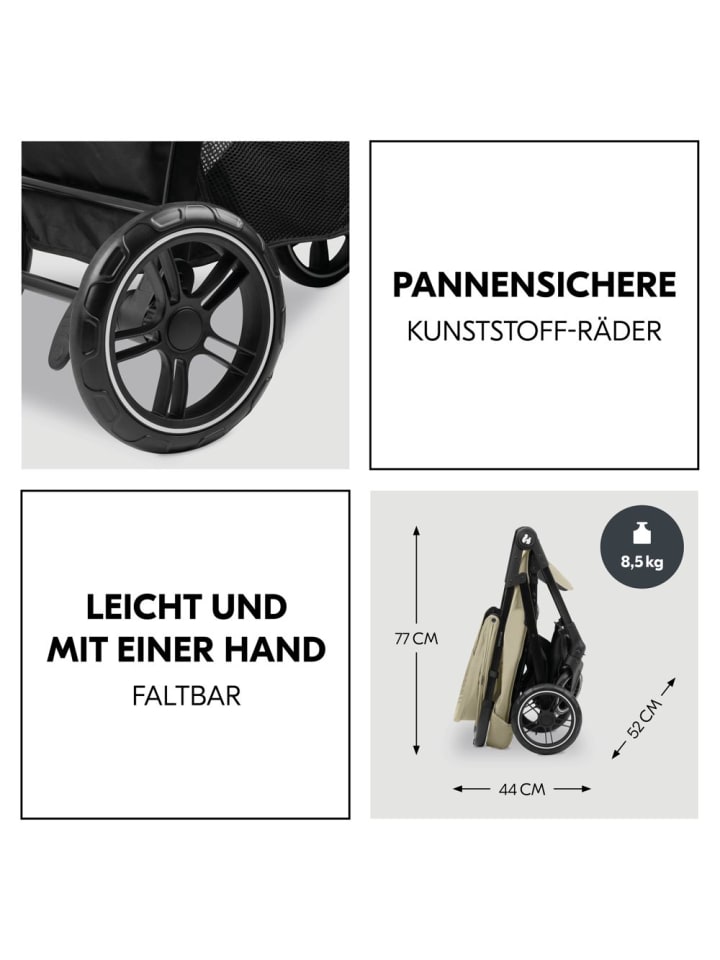 Hauck Buggy Shop N Care 2in1 Travel Set - Oliv in gruen günstig kaufen onesize