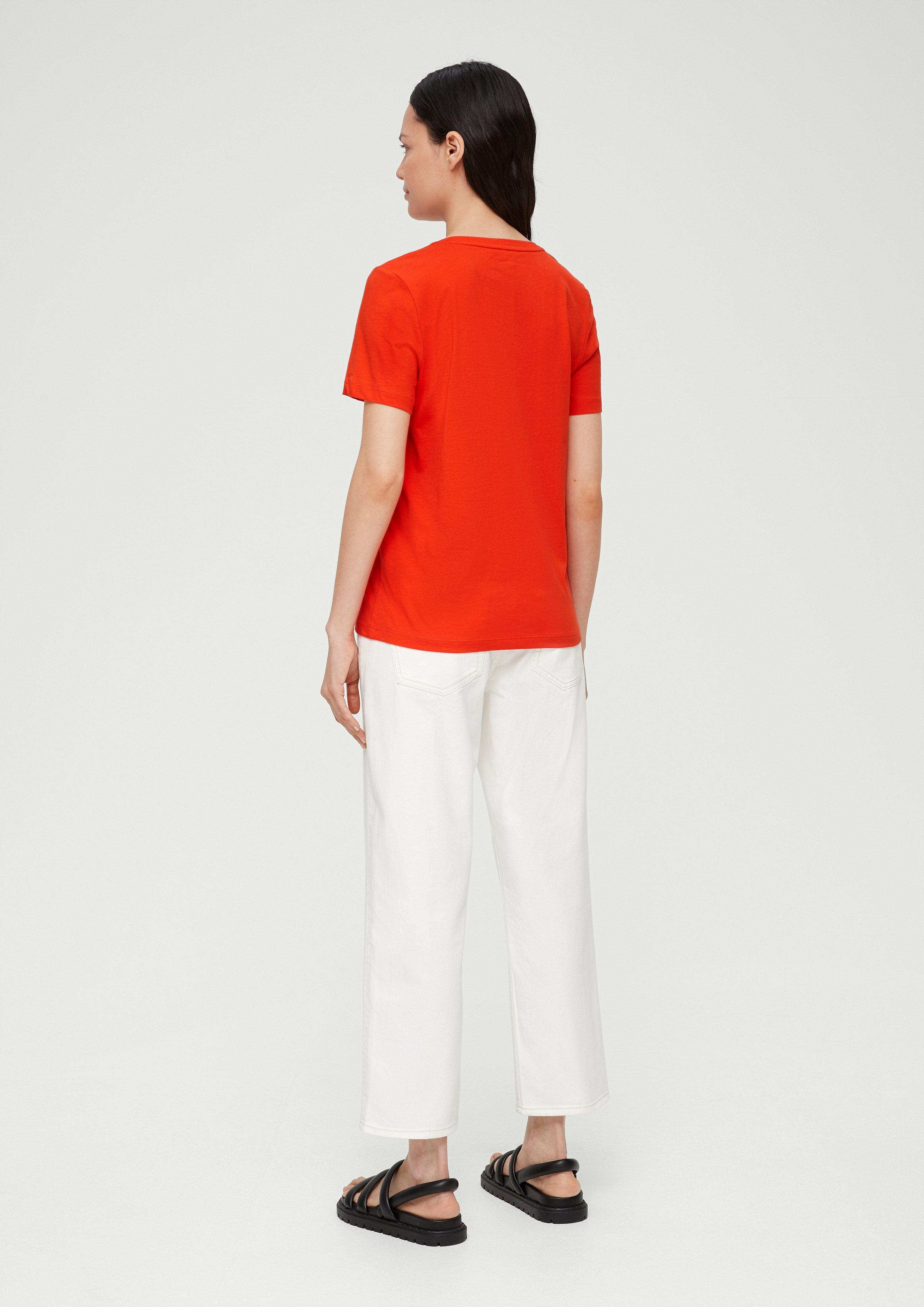 Baumwollshirt mit Frontprint  2132911-25D2